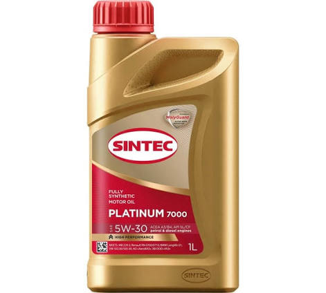Масло Sintec Платинум 7000 5W30 SL/CF, A3/B4 1л QR синт