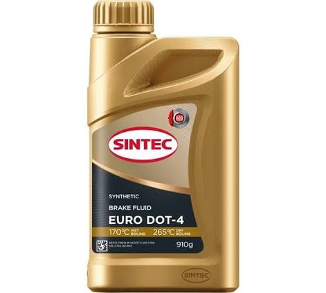 Тормозная жидкость Sintec DOТ-4 Евро 910г QR