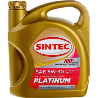 Масло Sintec платинум 7000 5W30 API SP, C2/C3 4л QR