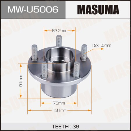 Ступица передняя Masuma MW-U5006 с ABS