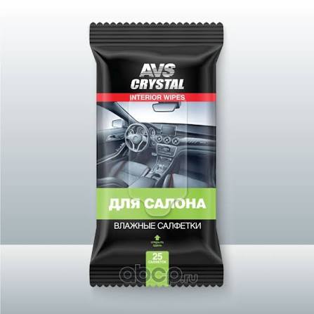 Салфетки влажные для салона 25шт. AVS QR