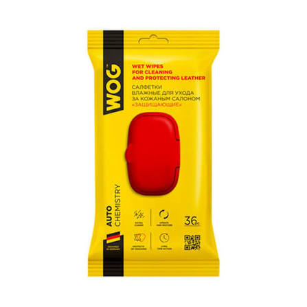 Салфетки влажные для кожи защищающие 36шт. WOG