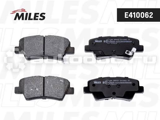 Колодки тормозные задние Miles дисковые Hyundai