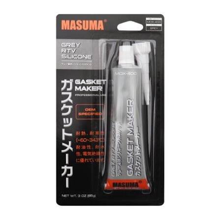 Герметик силиконовый Masuma высокотемп. Серый -60/+343°С, 85 гр