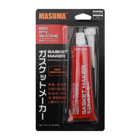 Герметик силиконовый Masuma высокотемп. Красный -60/+343°С, 85 гр