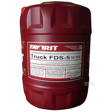 Масло FAVORIT 3105 Truck FDS-5 10W-40 п/синт 20 л QR